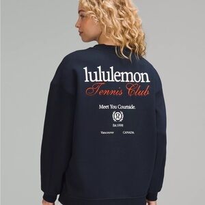 Lululemon Navy Tennis Club Sweatshirt